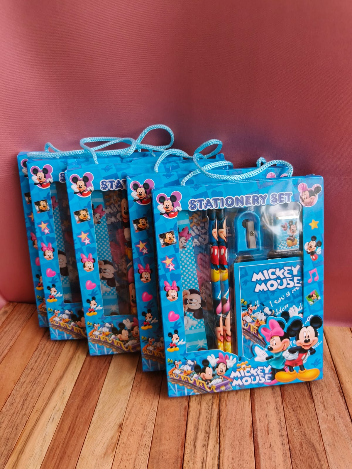 Blue Cartoon Theme (Mickey-style)-Stationary Kit