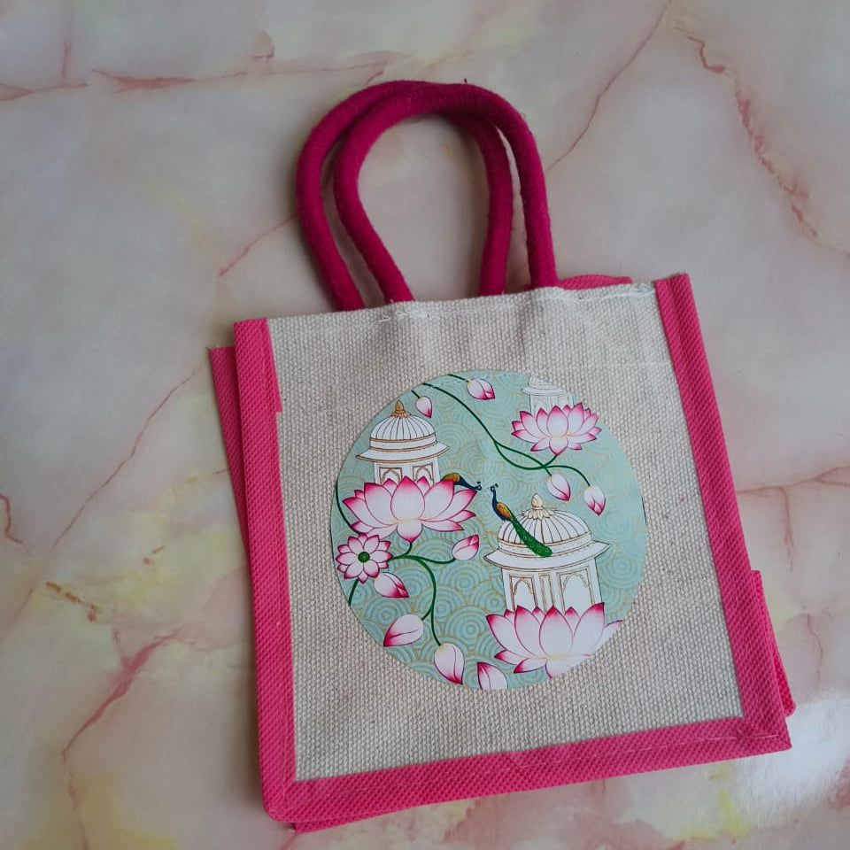 Medium Gift Bags with Canvas Print β Assorted Designs