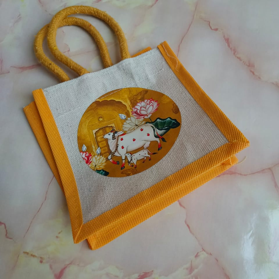 Medium Gift Bags with Canvas Print β Assorted Designs