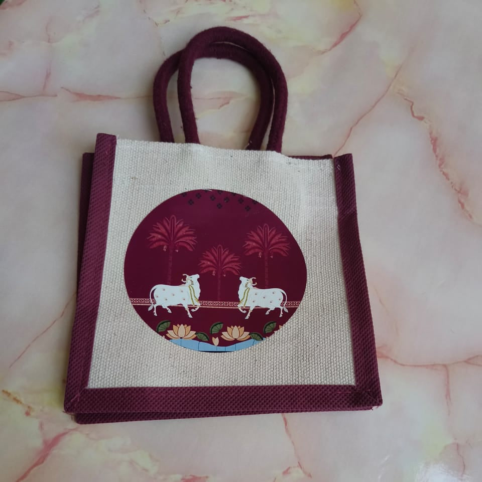Medium Gift Bags with Canvas Print β Assorted Designs