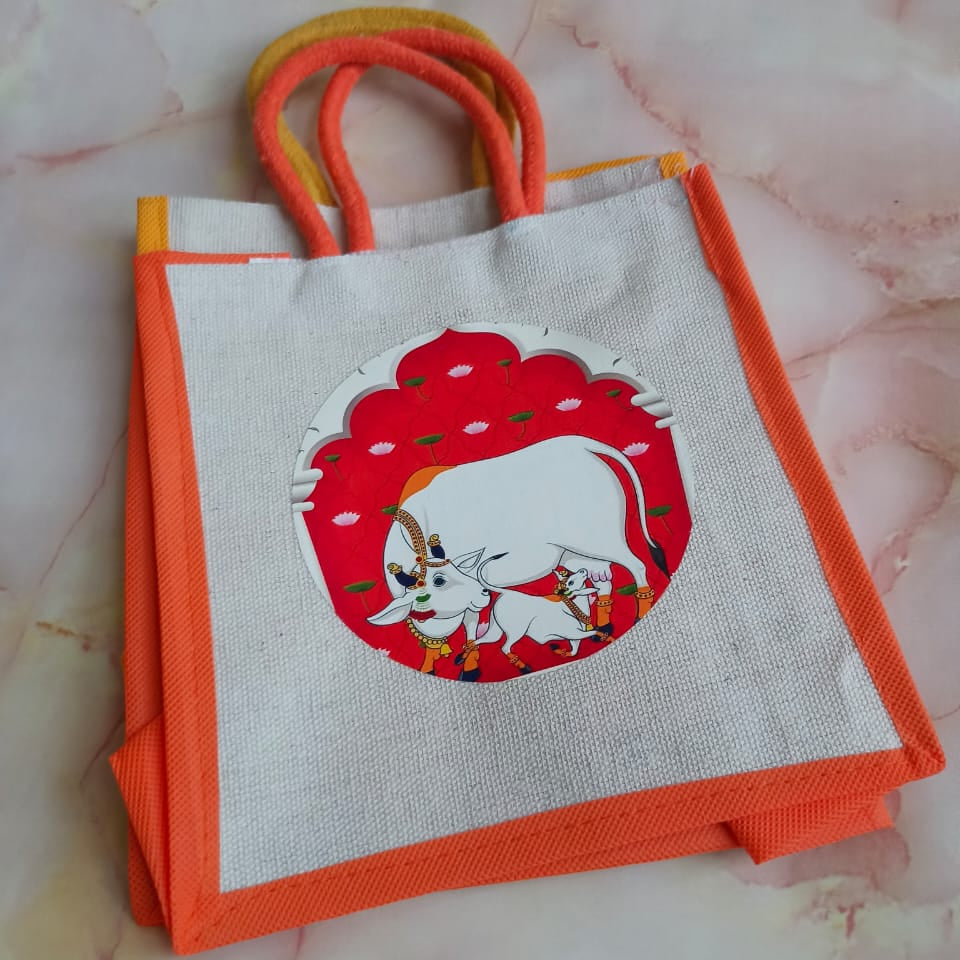 Medium Gift Bags with Canvas Print β Assorted Designs