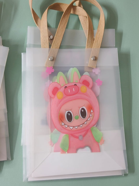 Cute Cartoon Gift Bag with Handle- pack of 10