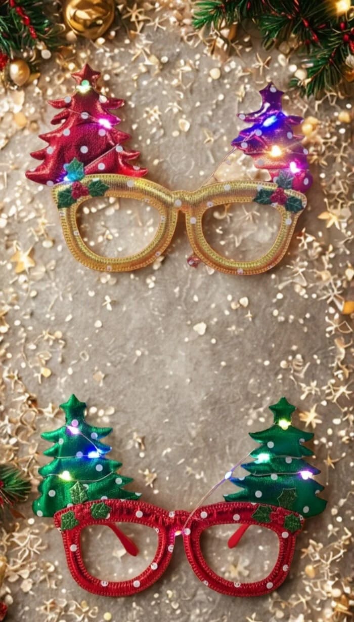 Christmas Glasses | Light-Up Festive Eyewear for Kids & Parties