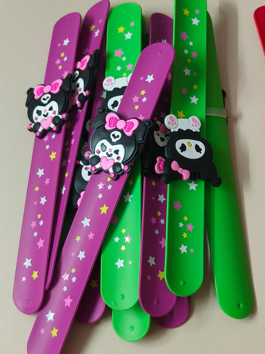 🎉 Set of 10 Cartoon Slap Bands – Party Pack