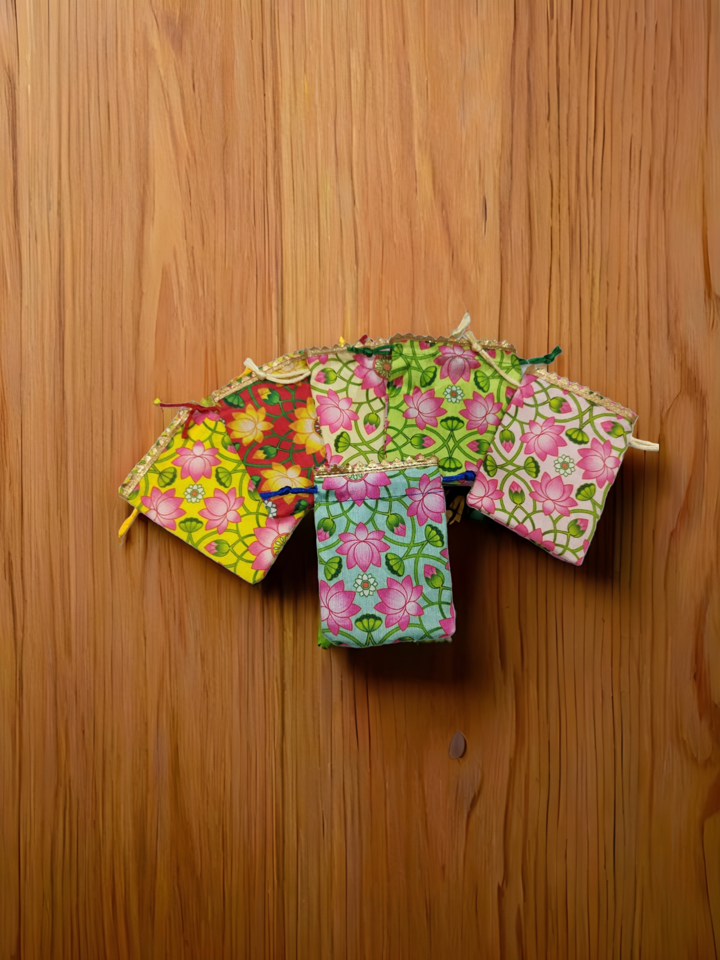 πΈ Fabric Coin Potli Bags β 4x4 inch | Set of 10