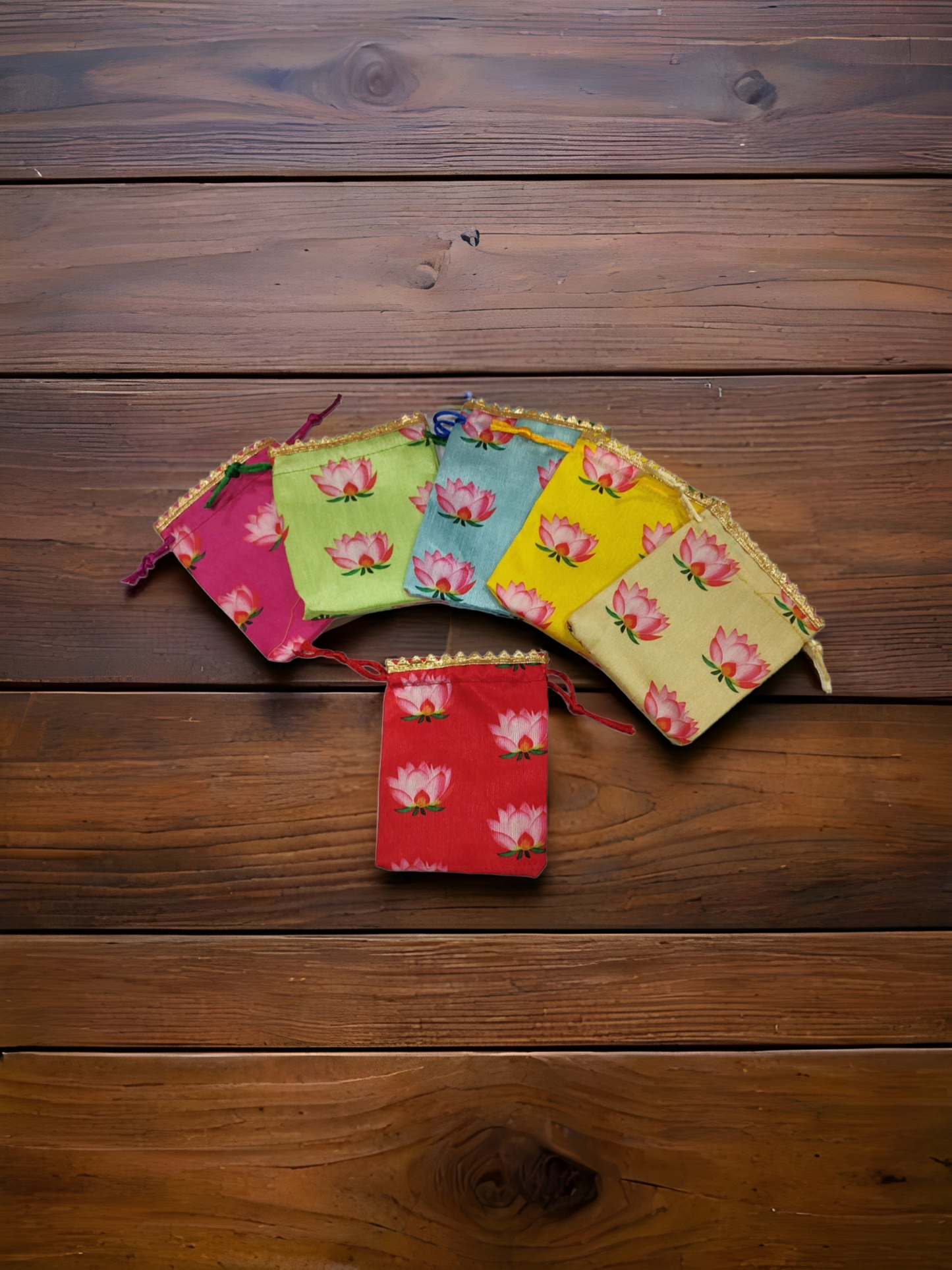 πΈ Fabric Coin Potli Bags β 4x4 inch | Set of 10