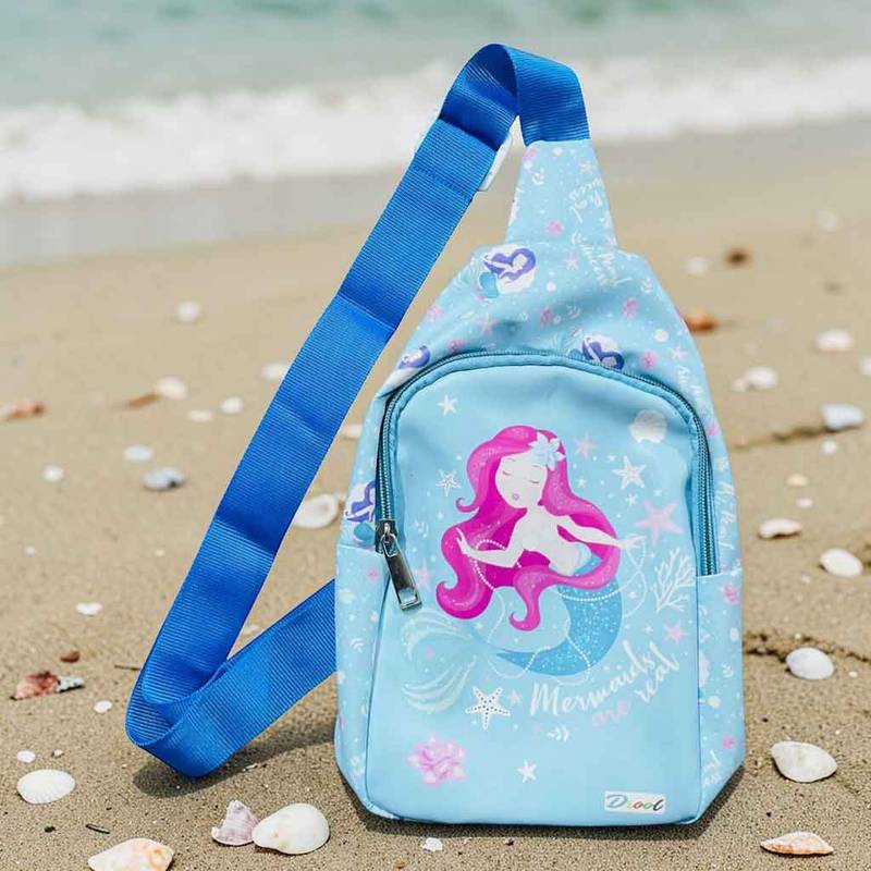Mermaid Kids Crossbody Bag | Ocean Theme Sling Bag for Girls