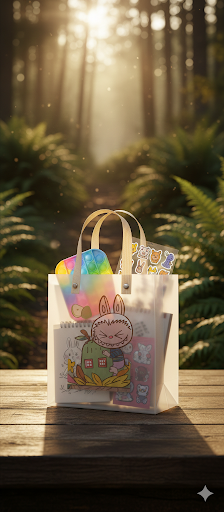 Cute Cartoon Gift Bag with Handle- pack of 10