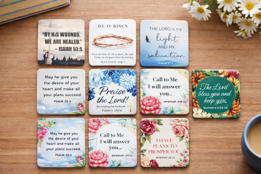 Bible Verse Fridge Magnets – Mixed Scripture Quotes | Christian Inspirational Home Decor