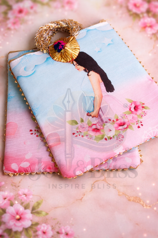 Baby Shower Designer Gift Bag | Mom-to-Be Zipper Pouch