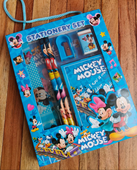 Blue Cartoon Theme (Mickey-style)-Stationary Kit