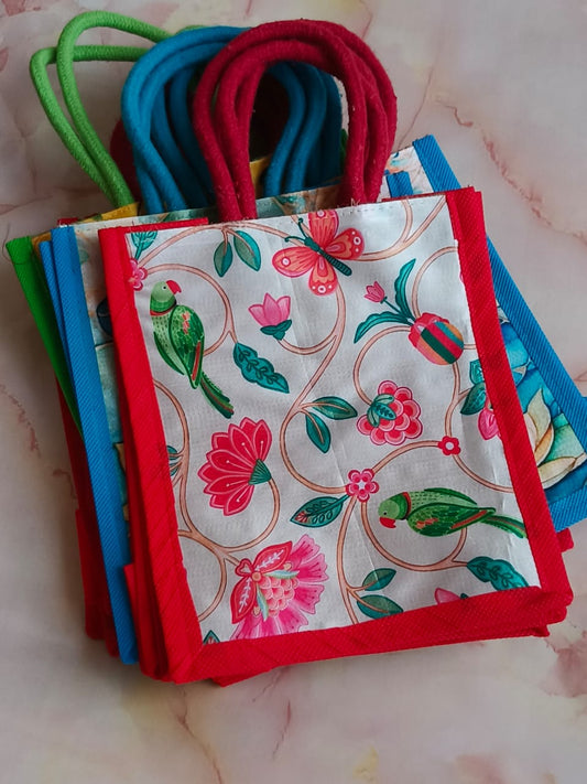Assorted Color Return Gift Bags – Floral Print