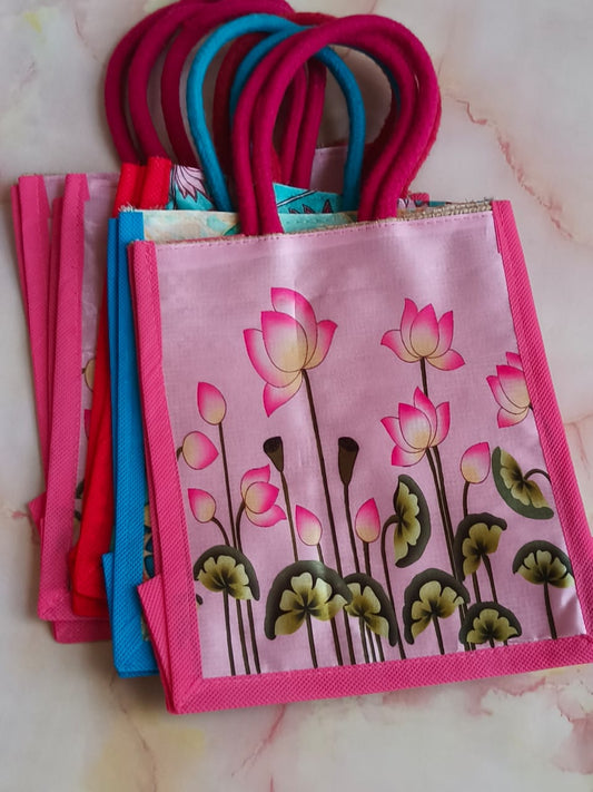 Assorted Color Return Gift Bags – Floral Print