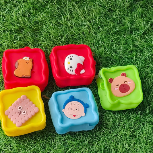 👜 Cute Silicone Cartoon Pouch – Multipurpose Storage