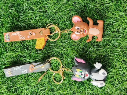 🔑 Cute Cartoon Character Keychains – Collectible & Fun