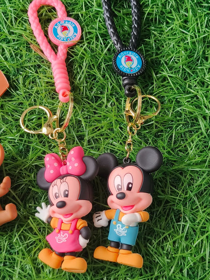 🔑 Cute Cartoon Character Keychains – Collectible & Fun