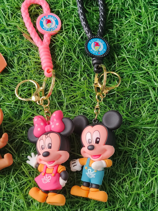 🔑 Cute Cartoon Character Keychains – Collectible & Fun