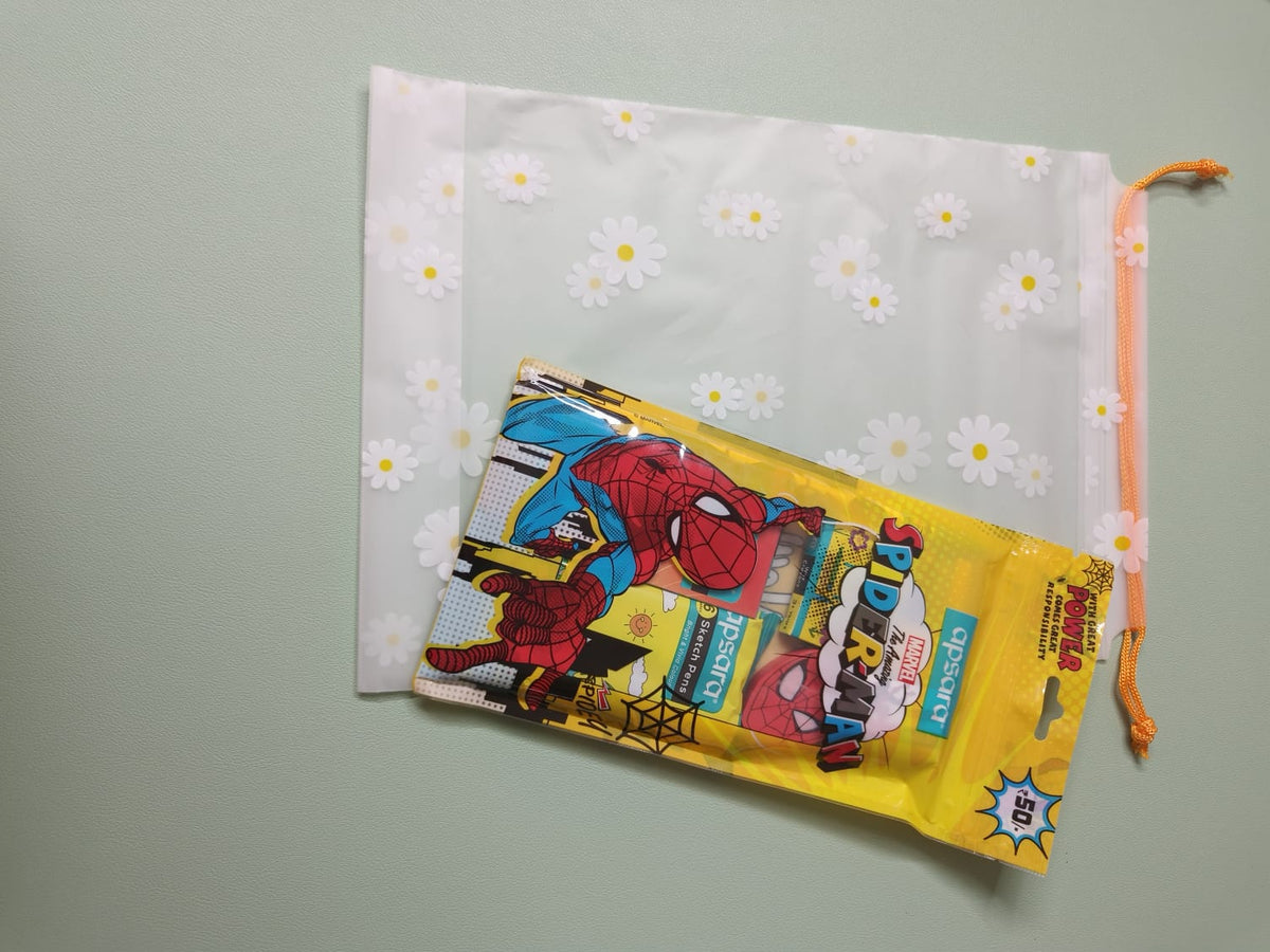 Superhero Stationery Gift Set with Daisy Pouch (Pack of 10 Sets)