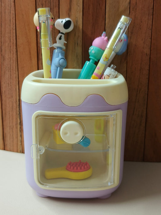 Cute Mini Fridge Pencil Stand & Organizer