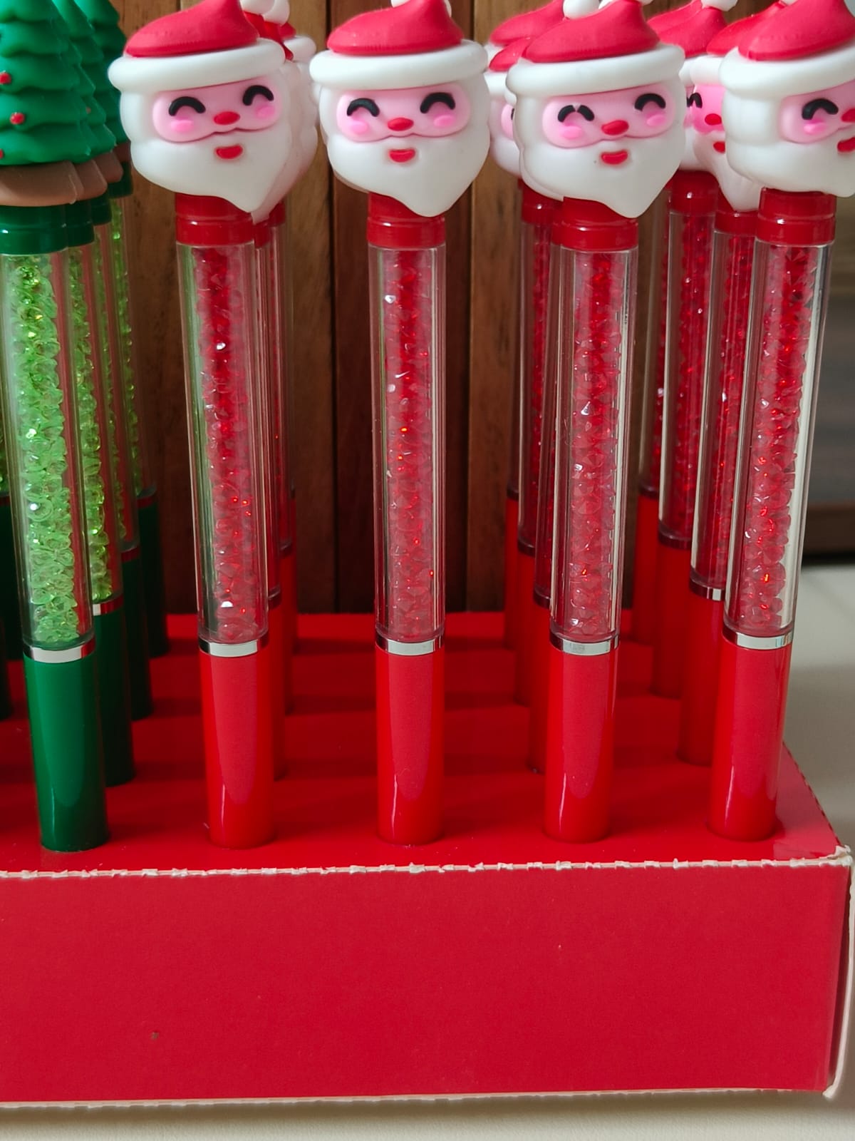 Santa Christmas Pen | Glitter Gel Pen for Kids & Festive Gifting- Set of 10