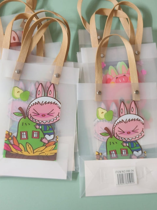 Cute Cartoon Gift Bag with Handle- pack of 10