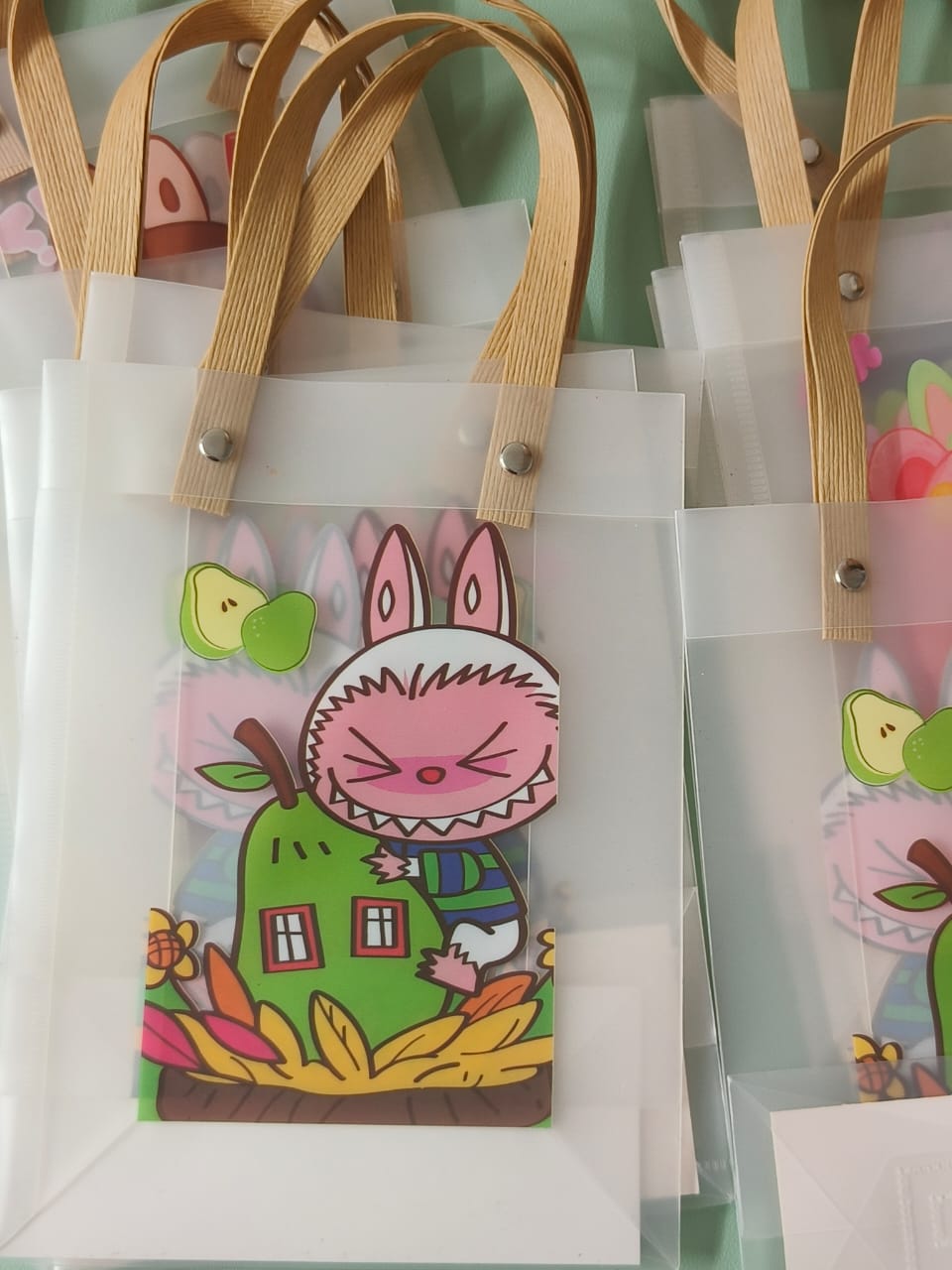 Cute Cartoon Gift Bag with Handle- pack of 10
