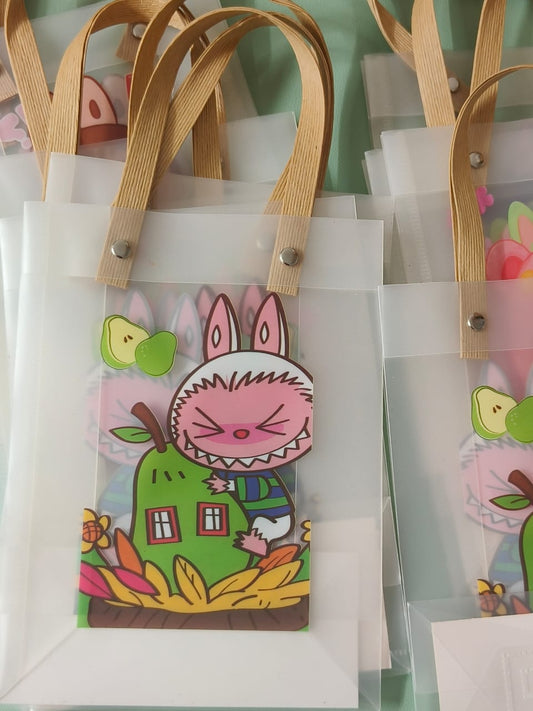 Cute Cartoon Gift Bag with Handle- pack of 10