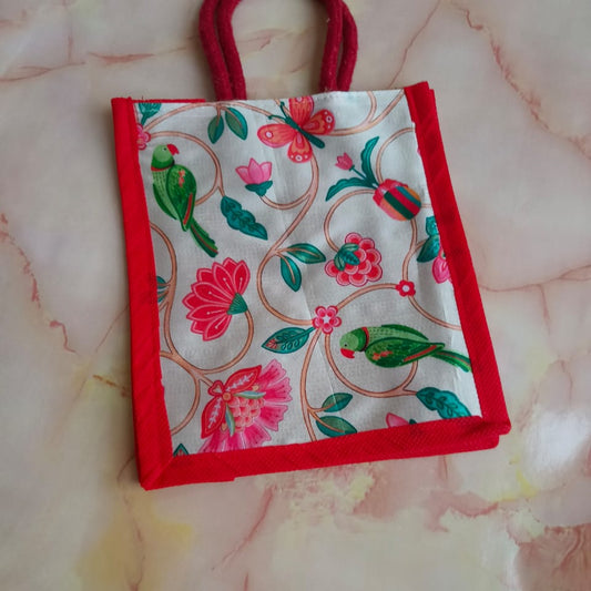 Gift Bags | Printed Jute Fabric | Reusable & Eco-Friendly