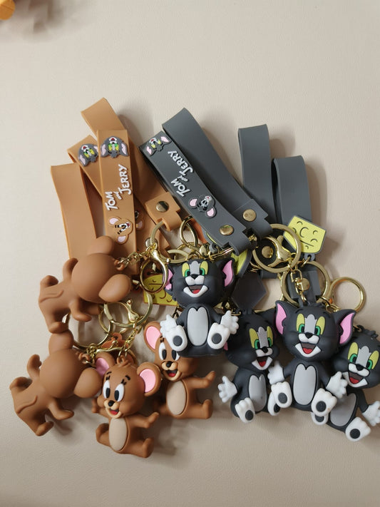 🔑 Cute Cartoon Character Keychains – Collectible & Fun- Assorted design Mixed set of 5