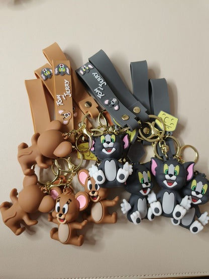 🔑 Cute Cartoon Character Keychains – Collectible & Fun- Assorted design Mixed set of 5