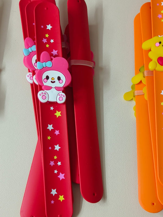 🎉 Set of 10 Cartoon Slap Bands – Party Pack