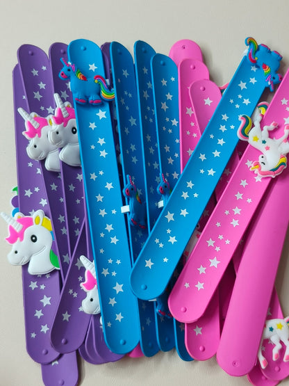 🎉 Set of 10 Cartoon Slap Bands – Party Pack