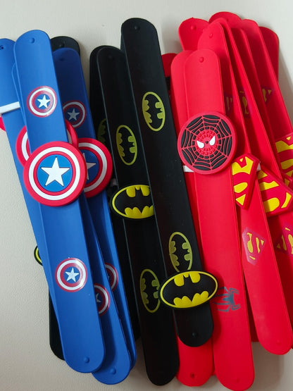 🎉 Set of 10 Cartoon Slap Bands – Party Pack