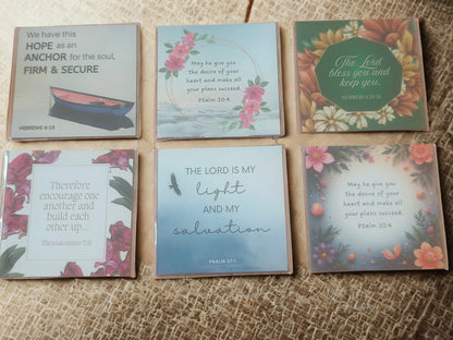 Bible Verse Fridge Magnets – Mixed Scripture Quotes | Christian Inspirational Home Decor