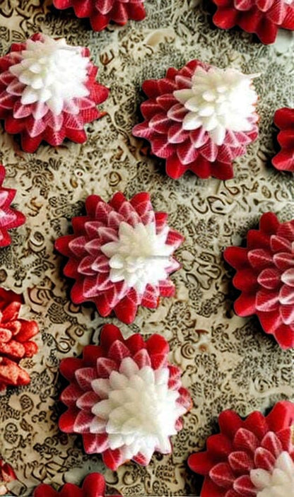 Christmas Tree Candle – Green & Red Colors – Set of 2 | Festive Home Décor | Jot & Bliss