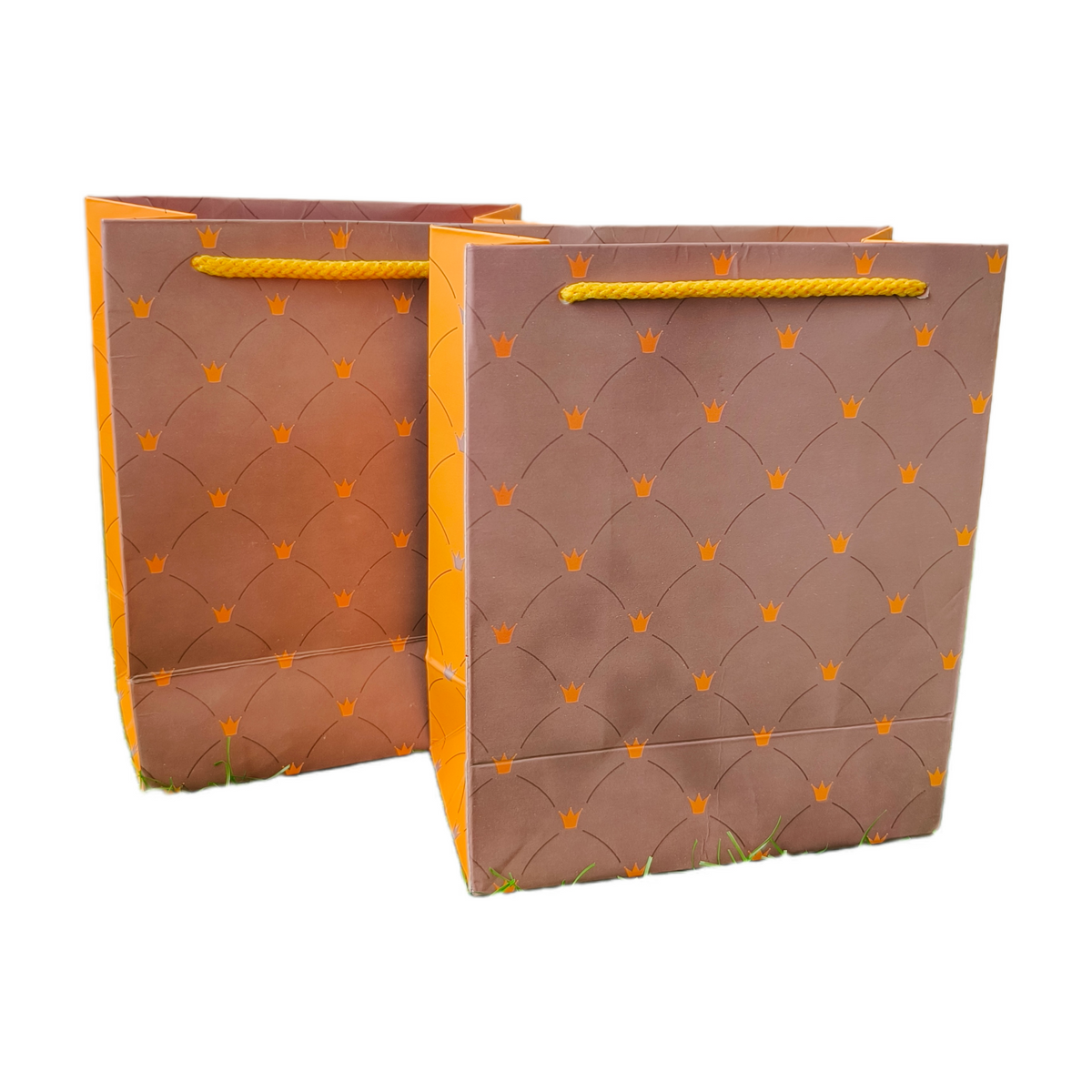 Crown Pattern Premium Paper Gift Bag | Nano Size