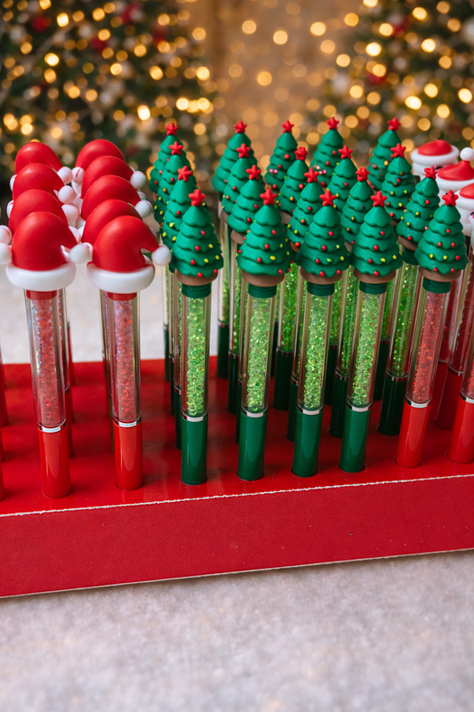 Santa Christmas Pen | Glitter Gel Pen for Kids & Festive Gifting