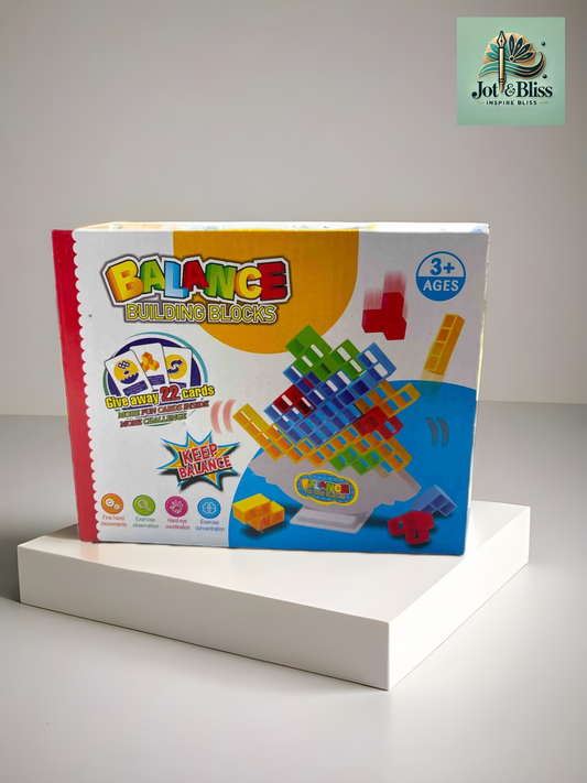 🧩 Balance Building Blocks Game – Fun Skill Toy