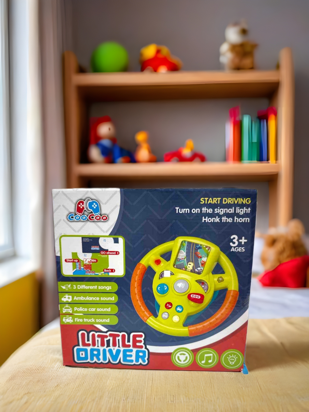 🚗 Little Driver Steering Wheel Toy – Interactive Driving Fun