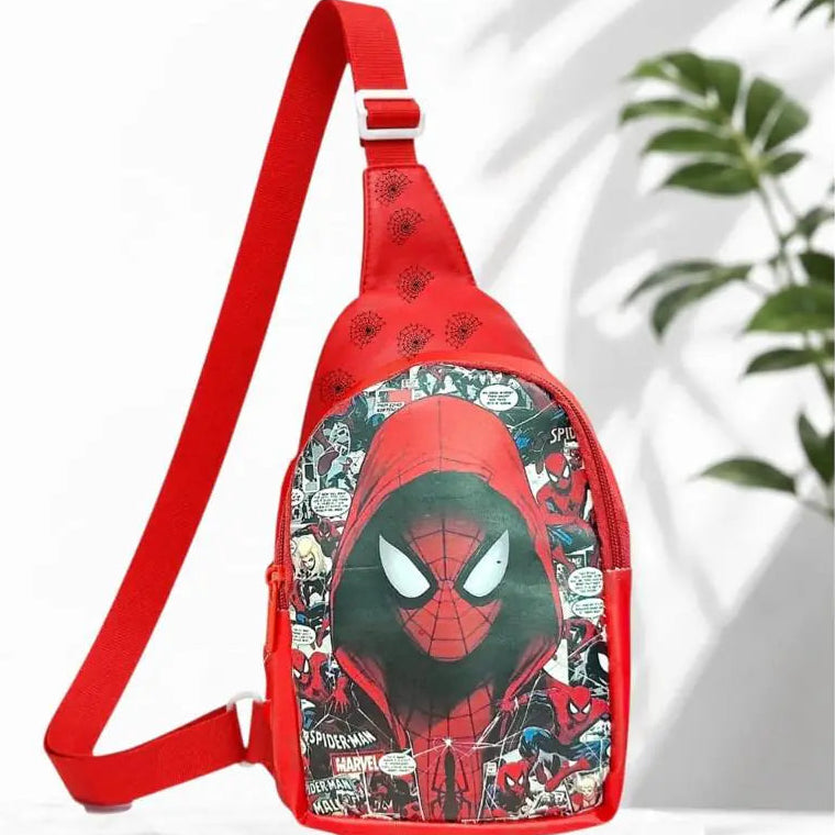 Spider-Man Assorted Design Kids Crossbody Bag | Boys Sling Bag | 24×20×6 cm