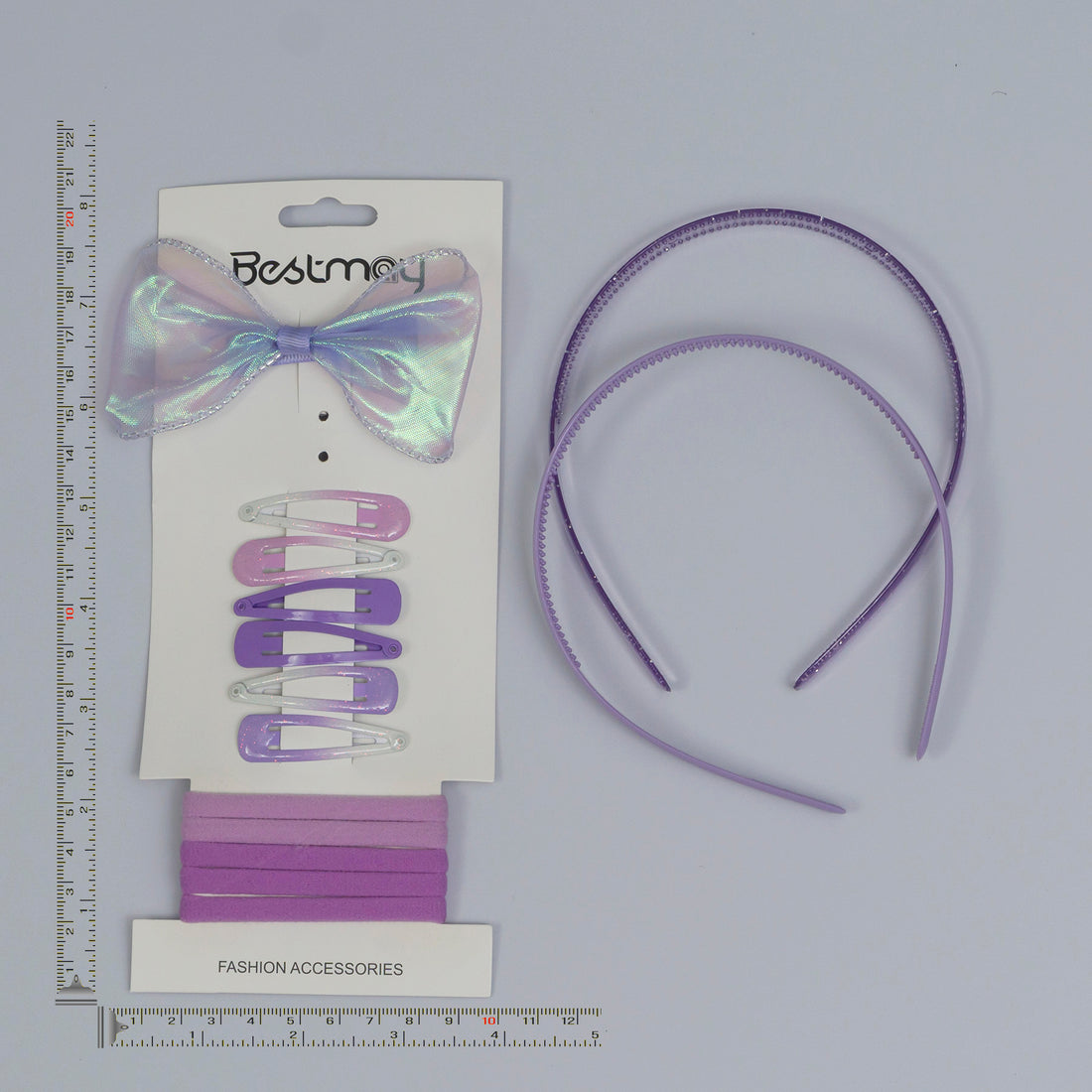 Girls Hair Accessory Set with Headband, Hair Clips, Hair Bands & Bow | Kids Hair Accessories Combo