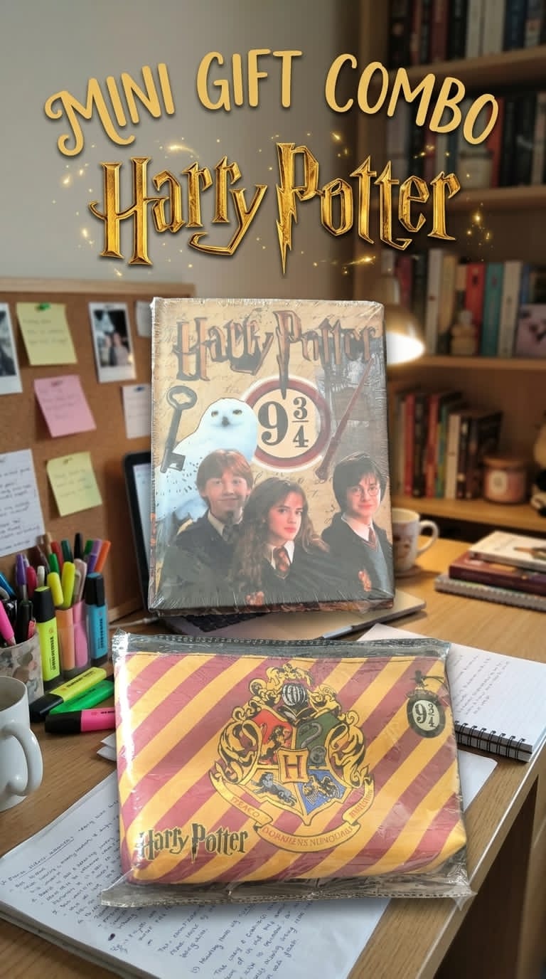 Harry Potter Mini Gift Combo | Hardcover Notebook & Snacks Pouch