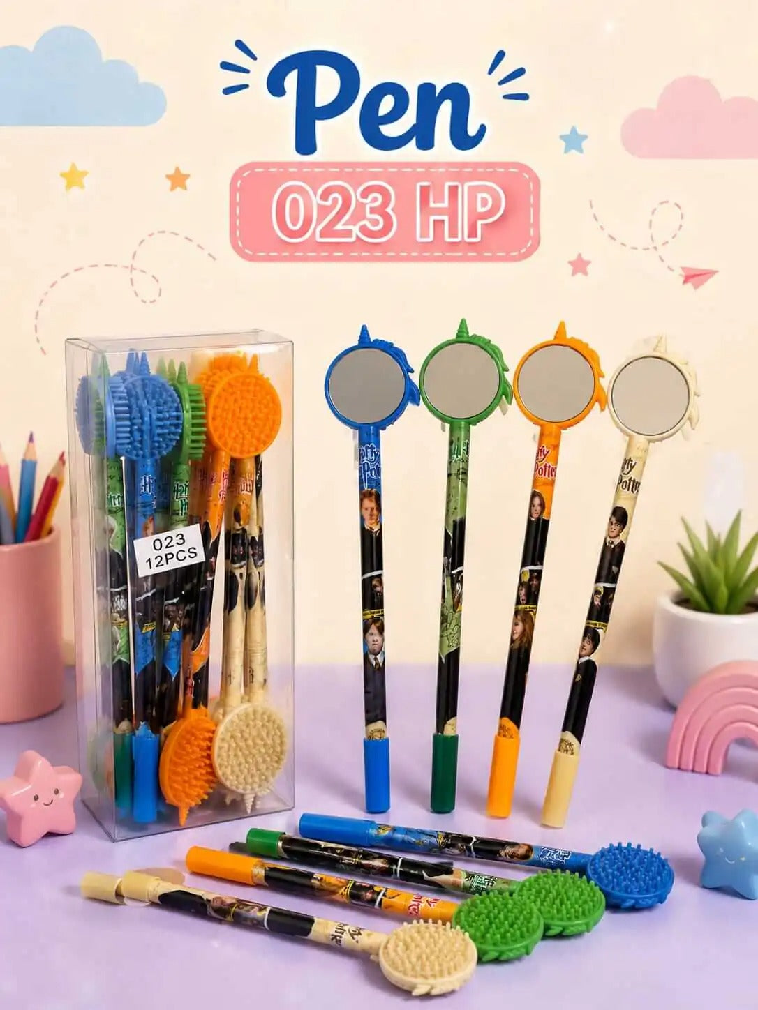 Harry Potter Pens Combo – Set of 2 | Magical Character Pens for Kids & Collectors