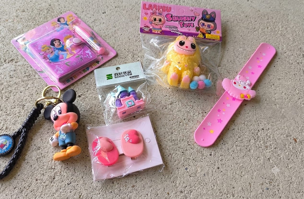 Girls Birthday Gift Hamper | Cute Kids Gift Set with Mini Diary, Squishy Toy & Accessories