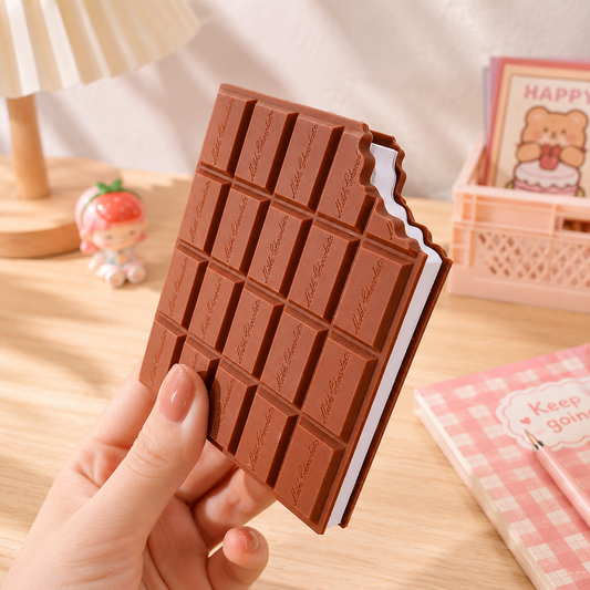 Chocolate Bar Notebook – Cute Kawaii Pocket Diary | Mini Memo Pad for Kids, Students & Gifts