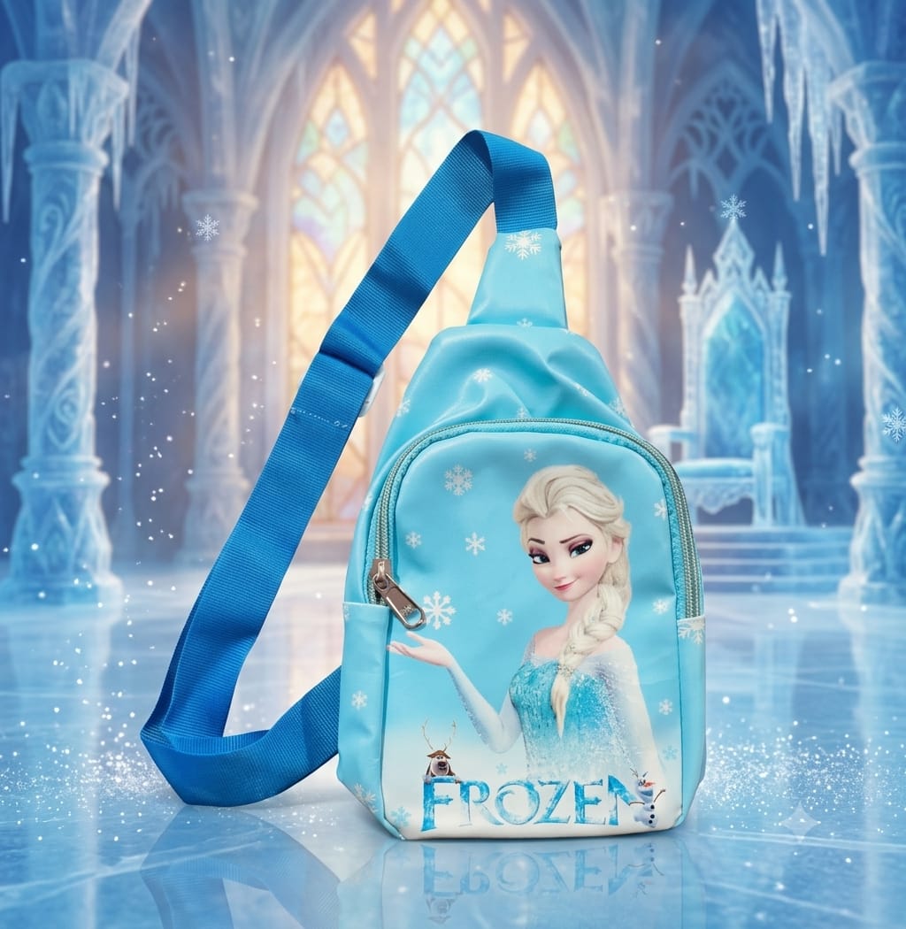 Frozen Kids Crossbody Bag | Cute Girls Sling Bag | 24×20×6 cm