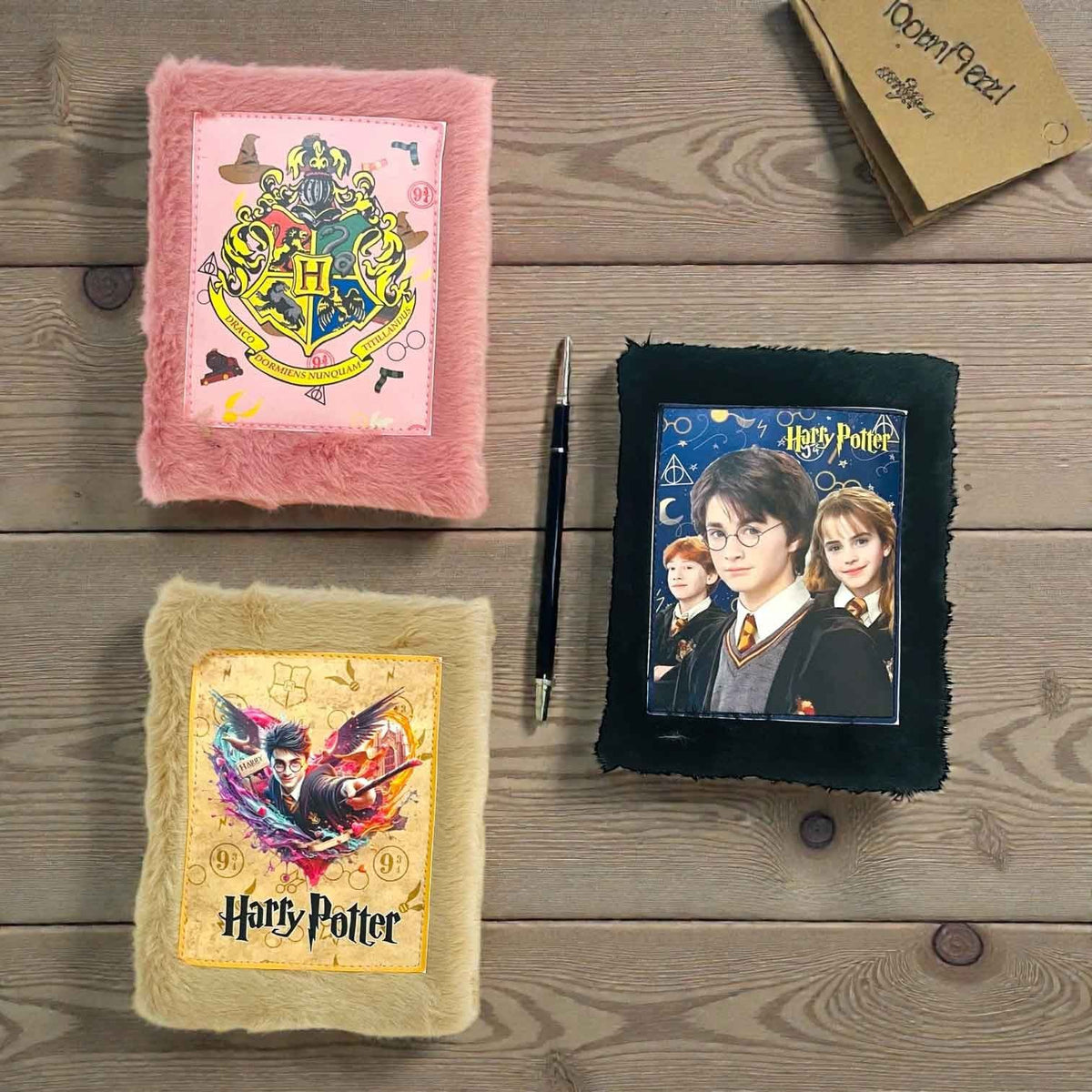 Harry Potter Fur Diary Notebook | Soft Plush Cover Journal for Kids & Teens – 1 Piece