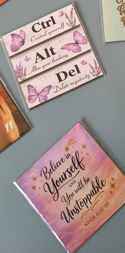Motivational Quote Fridge Magnet 3x3 Inch