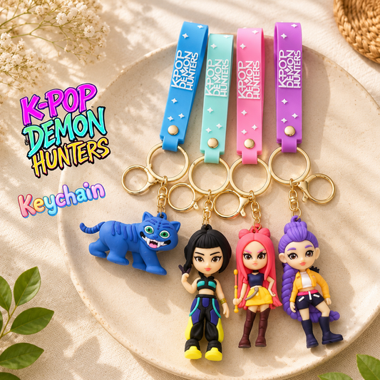 Music Idol Inspired Character Keychain | Cute PVC Keychain for Bags, Keys & Gifts