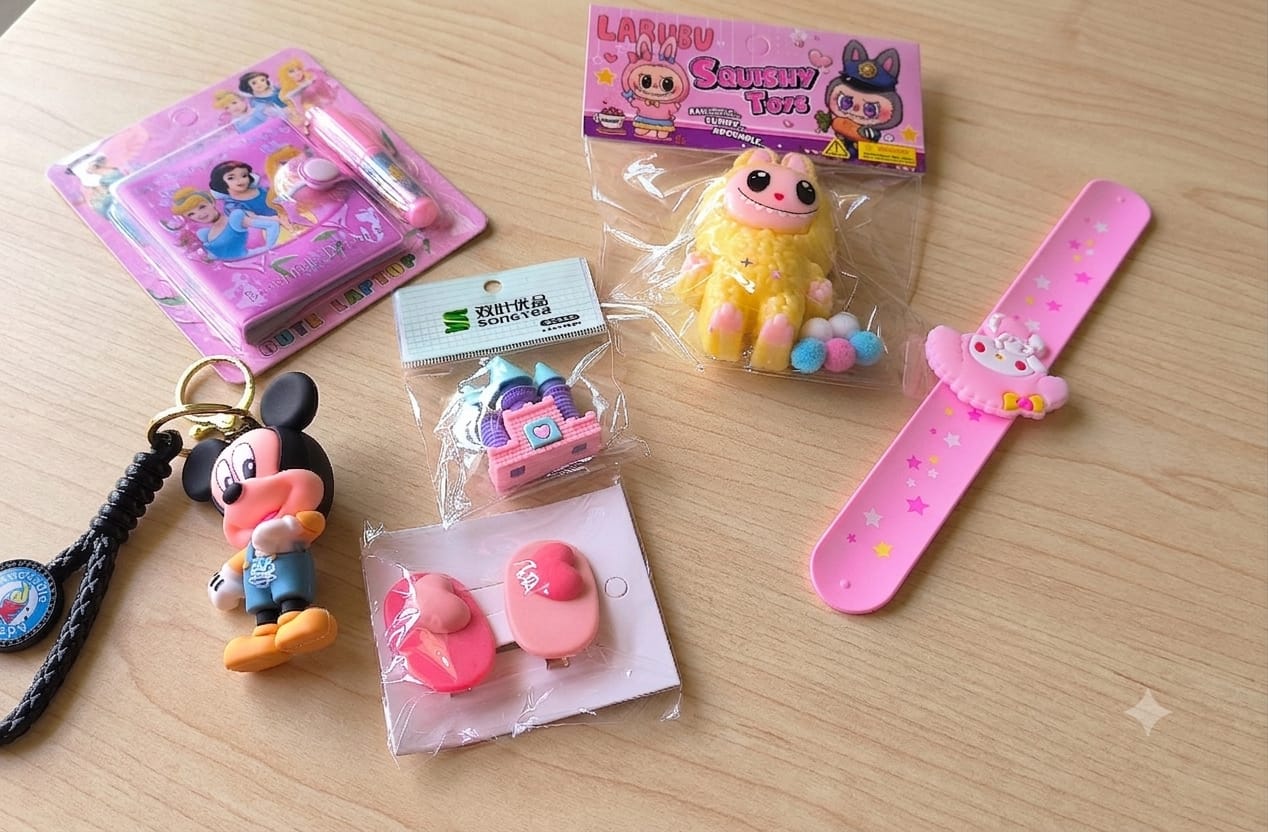 Girls Birthday Gift Hamper | Cute Kids Gift Set with Mini Diary, Squishy Toy & Accessories